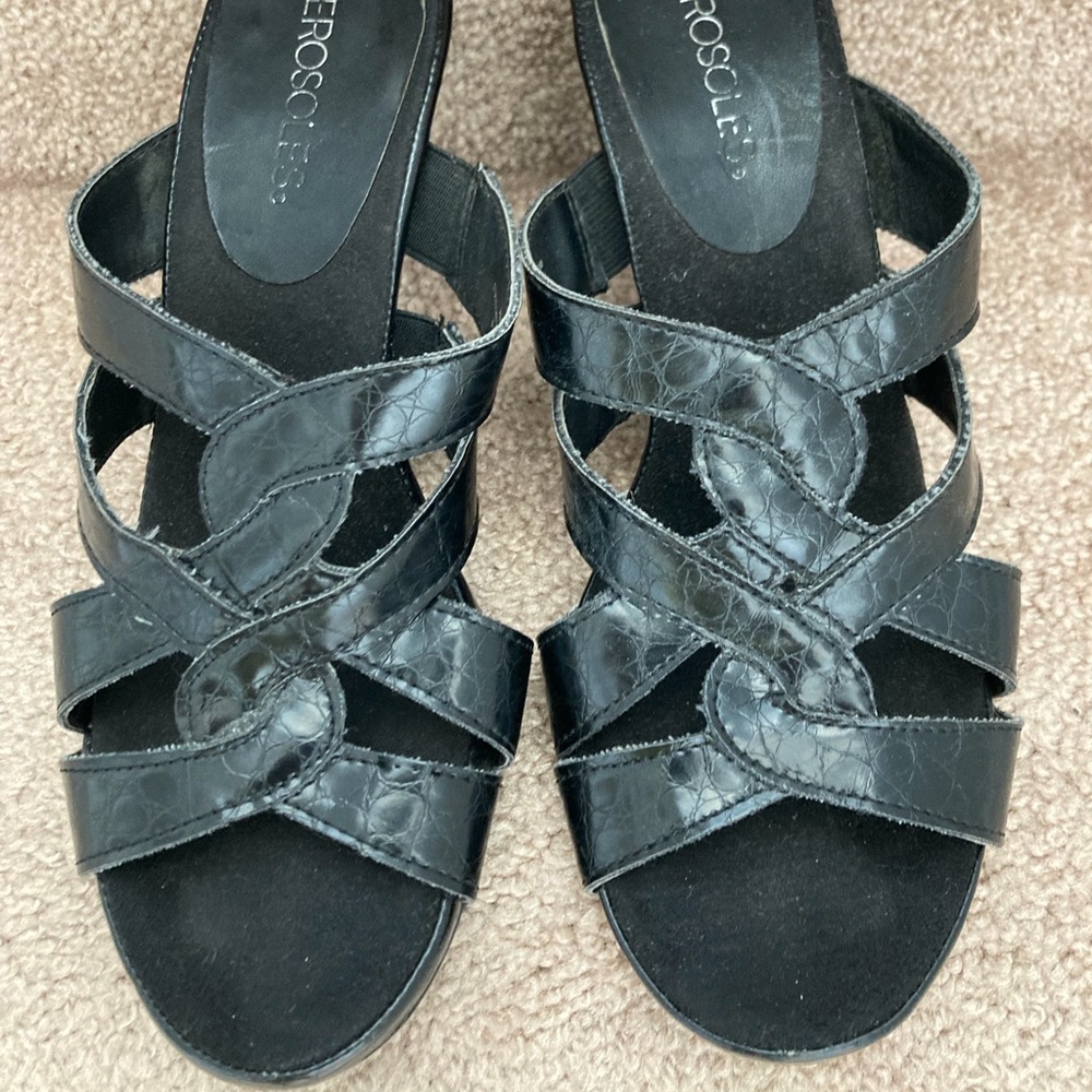 Aerosoles Black Sandals